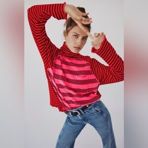 NWT We The Free Punk Playful Tee ~Candy Heart Combo~